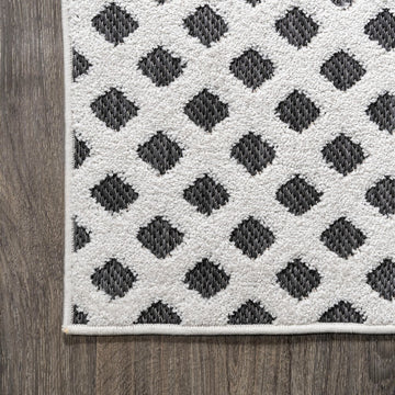 Rabat High-low Pile Mini-diamond Trellis Area Rug